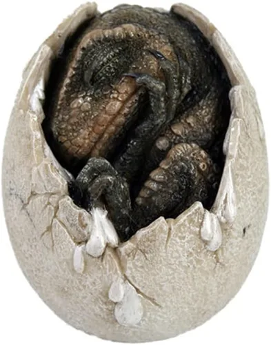 Pacific Giftware Era Jurásica Depredador Tyrannosaurus Rex en Huevo Dinosaurio Figurina Eclosionado Escultura Coleccionable