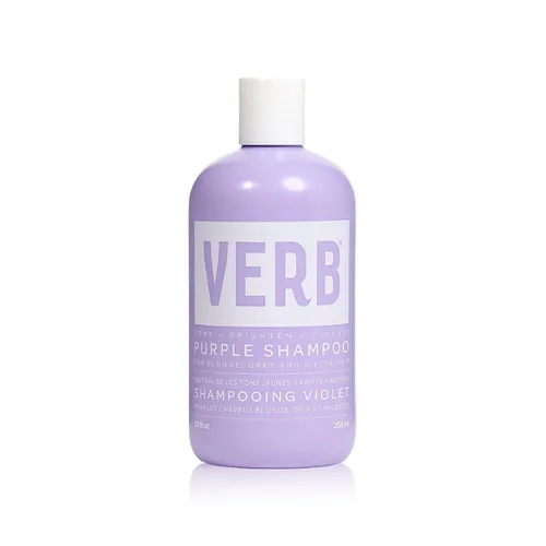 VERB Purple Shampoo - Champú tonificante vegano para cabello rubio, gris y plateado, libre de sulfatos y parabenos nocivos, corrector de color