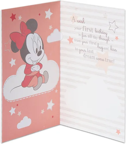 Miniatura 2 de American Greetings Tarjeta de primer cumpleaños para niña (cupcake)