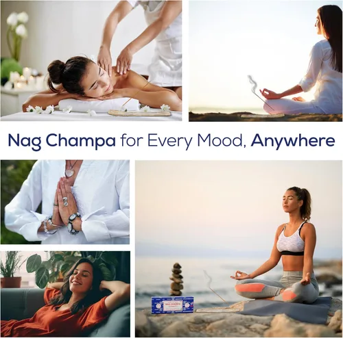 Miniatura 8 de Satya Nag Champa - Varillas de incienso Bangalore, paquete de 250 gm, natural, enrollado a mano, no tóxico, juego de insense Nagchampa BNG