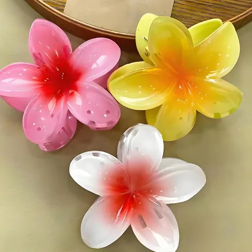 Miniatura 8 de Frangipani Flowers - Molde de silicona para chocolate, moldes de mousse de plumeria para hornear, 2 paquetes de 12 cavidades de 8.6 x 5.5 x 0.94