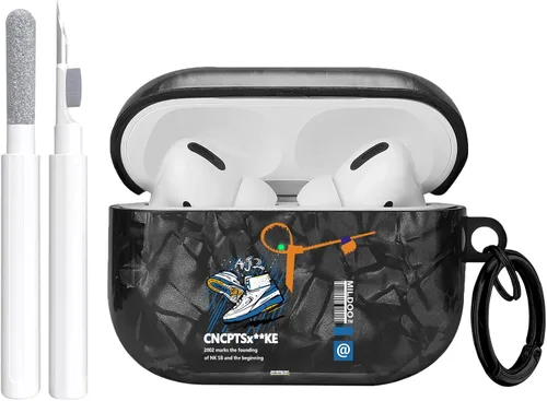 Miniatura 18 de Gedicht Funda para Airpods Pro, lindo diseño de fútbol de TPU suave fundas para Airpods Pro 1ª generación, a prueba de golpes para Airpods Pro 2019