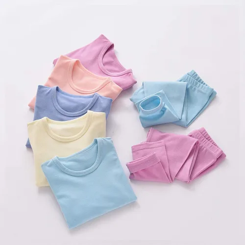 Miniatura 4 de Ropa interior térmica para niños pequeños, capa base de invierno, pantalones largos para niñas y niños