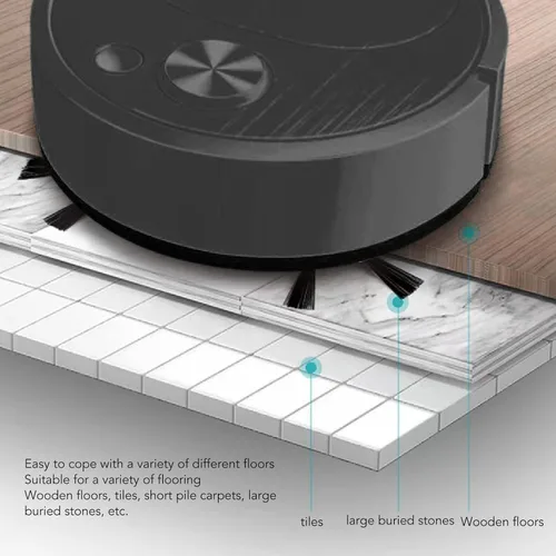 Miniatura 7 de Aspirador robot, aspiradora multifuncional, aspiradora robótica, carga USB, mini robot de barrido inteligente, ideal para suelos duros, alfombras