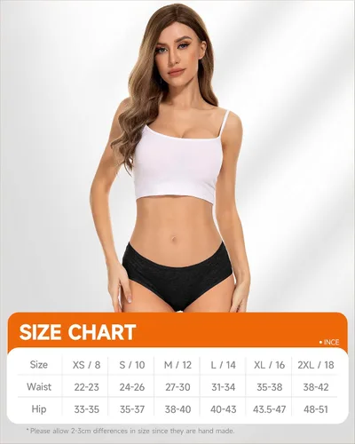 Miniatura 7 de RUIXUE Womens Period Underwear Heavy Flow Menstrual Period Panties Leak-Proof Hipster Panty for Female Teens Girls 3 Pack