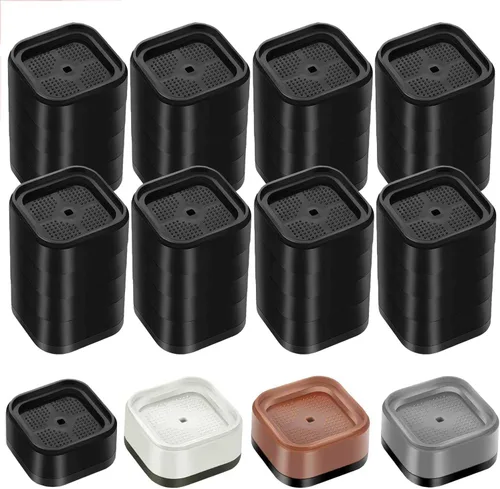 Miniatura 38 de Paquete de 12 elevadores de muebles de 1, 2 o 3 pulgadas, elevadores de cama ajustables resistentes para mesa, escritorio, sofá, silla, gabinete