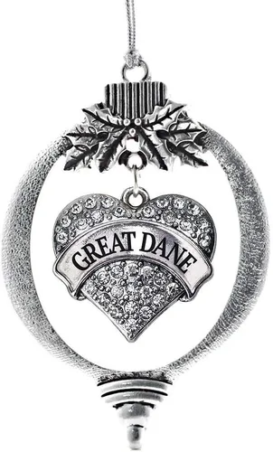 Miniatura 88 de Inspired Silver Adornos festivos de dije de corazón pave de plata con circonitas cúbicas