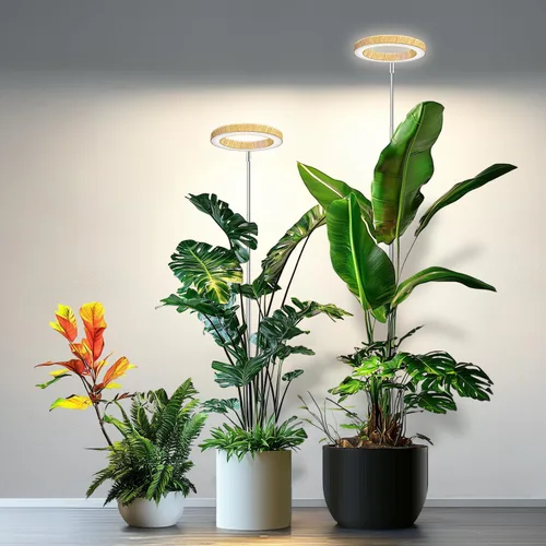 Miniatura 9 de Kullsinss Luces de cultivo para plantas de interior, luces de espectro completo para plantas de cultivo en interiores con temporizador de 6/12/16H
