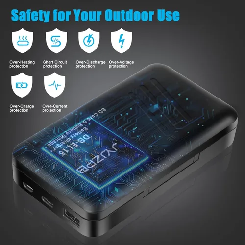 Miniatura 6 de JYJZPB EN-EL15C EN-EL15 Estación de almacenamiento de cargador de batería con ranuras para tarjetas SD USB-C Dual Charger Case with USB Output and