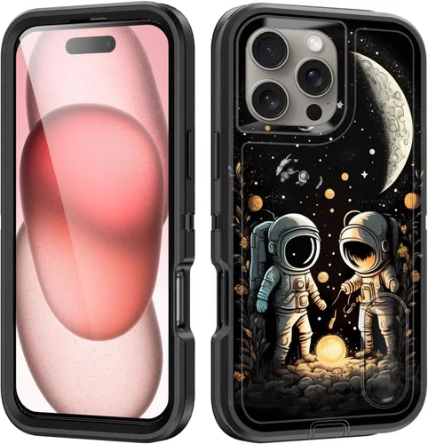 Miniatura 44 de Funda para iPhone Air con soporte integrado, a prueba de golpes, polvo y caídas, 3 capas, grado militar, funda protectora para iPhone Air de 6.5