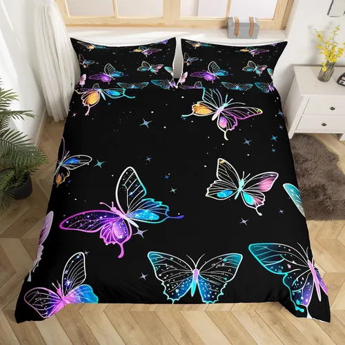 Miniatura 12 de Erosebridal Funda de edredón de madera con puerta de granero, juegos de ropa de cama estilo occidental, tamaño Queen, funda de edredón rústica