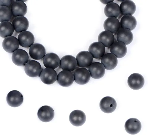 Miniatura 56 de AD Beads Cuentas redondas sueltas de piedras preciosas naturales de 15 pulgadas para pulseras, collares, aretes, manualidades, manualidades