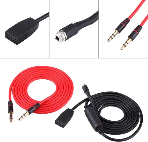 Miniatura 8 de Cable auxiliar para coche, reproducción de música Plug and Play, adaptador auxiliar de 0.138 in para E53 E39 X5 E46 1998-2006 conductores viajeros