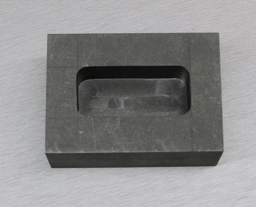 Miniatura 5 de Kit de fusión mecanizado de molde de lingote de grafito de 8.82 oz para verter barra de pan dorado y plata (12E)