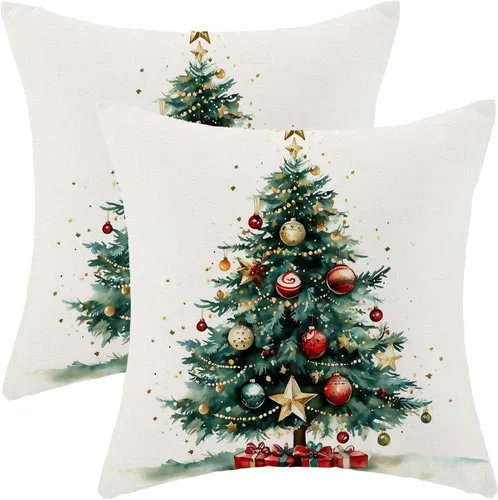 Miniatura 17 de AEIOAE - Juego de 2 fundas cuadradas de almohadones de lino para otoño con calabaza en tono naranja quemado y blanco, para decoración al aire libre