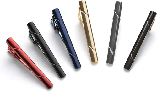 Miniatura 3 de Juego de clips de corbata para hombre, para corbatas regulares, corbatas, bodas, negocios, clips de corbata