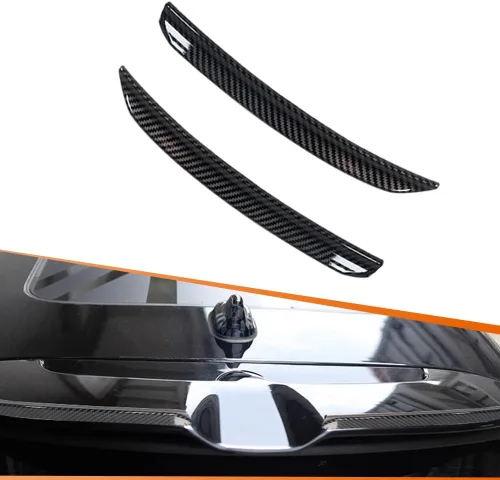 ADIIL - Alerón trasero de estilo fibra de carbono, extensión de aletas compatible con Mini Cooper F55 F56 S/JCW de 2014 en adelante