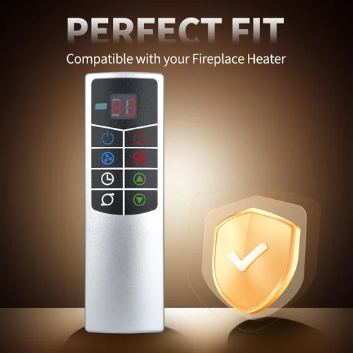 Miniatura 2 de Mando a distancia de repuesto compatible con ventilador de torre oscilante Lasko para todas las estaciones y calentador de espacio FH500 (plateado)
