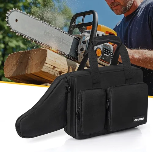 Miniatura 7 de Funda de transporte para motosierra, impermeable, plegable, bolsa de almacenamiento compatible con EGO, Dewalt, Greenworks - Motosierra eléctrica