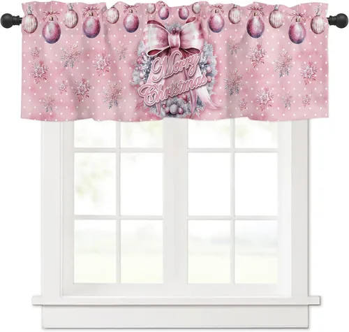 Miniatura 10 de Cenefa de ventana de Navidad para cocina, sala de estar, cortina de ventana temática de vaqueras para dormitorio, baño, cenefa de ventana Howdy