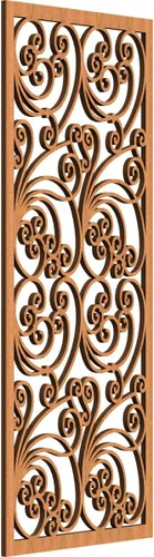 Miniatura 80 de 9 3/8"W x 24 3/8"H x 1/4"T Marilla Decorativos Paneles de Pared de Madera Calado, Abedul