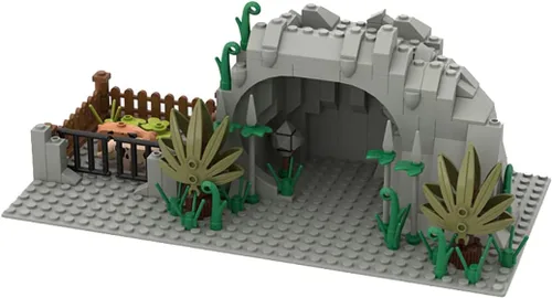 Miniatura 2 de Montain Cave - Bloques de construcción de guerra, kit de construcción de bricolaje compatible con todas las principales marcas (#3)