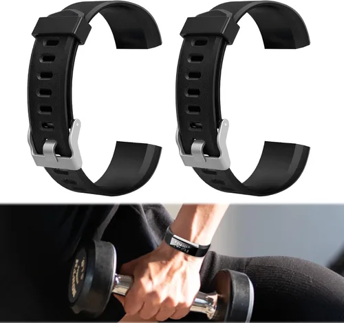 Miniatura 7 de Bandas de reloj de repuesto hoeslaw para ID115plus HR, conjunto de bandas de muñeca para monitor de actividad Very Fit Pro, correas de reloj