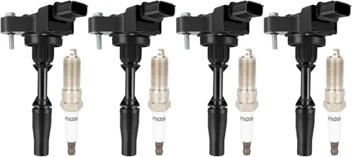 Miniatura 30 de ECCPP UF765 4 bobinas de encendido con 4 bujías de iridio A4 Q5 2014-2020 l4 2.0L 1.8L UF765