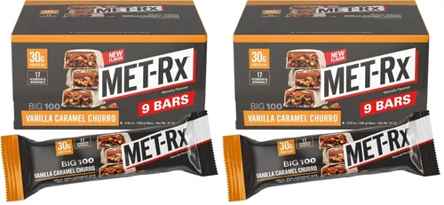 Miniatura 20 de MET-Rx Big 100 barras de proteínas colosales, Blueberry Cobbler, barras de reemplazo de comidas, 4