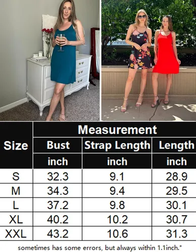 Miniatura 7 de Ekouaer Paquete de 2 camisones para mujer, ropa de dormir, camisola sin mangas, con espalda cruzada