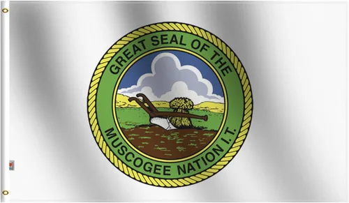 Miniatura 15 de Bandera de pueblo nativo americano Triba Abenaki de 3 x 5 pies, grande, tela de seda suave 100D para interiores y exteriores, 36 x 60 pulgadas