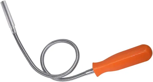 Miniatura 2 de Herramienta de recogida magnética flexible – 23-1/2 pulgadas, 8 libras, imán doblado de serpiente, barrendero recuperador flexible Regalos