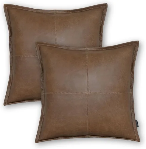 Miniatura 36 de Funda de almohada de piel de cordero – Funda de cojín para sofá, fundas decorativas para sala de estar o dormitorio de 20 x 20 pulgadas – Caja