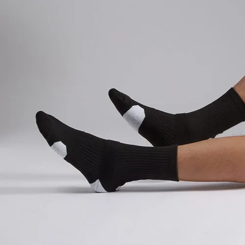 Miniatura 6 de DRASEX Calcetines deportivos para hombre, calcetines deportivos acolchados, paquete de 4 calcetines de baloncesto Elite calcetines gruesos