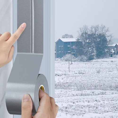 Miniatura 9 de Cinta de sellado de ventana de conducto de tela para invierno, 2.75 pulgadas x 66 pies, cinta aislante de sellado para ventanas y puertas, sellador