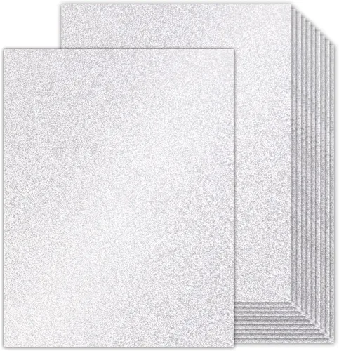 Miniatura 11 de Cartulina de Purpurina Rosa Doble Cara - Goefun 24 Hojas 12x12, 280 g/m²/100 LB Papel Metálico Rosa para Tarjetas de San Valentín, Decoración