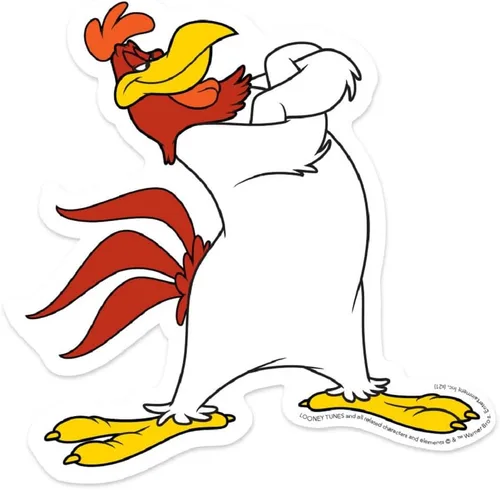 Paper House Productions Pegatina de vinilo troquelada de Looney Tunes Foghorn Leghorn de 3.5"