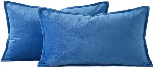 Miniatura 29 de JIAHANNHA Fundas de Almohadas Decorativas de Terciopelo Morado Paquete de 2 Primavera Decorativas Suaves para Sofá Cama Sala de Estar Oficina 18×18