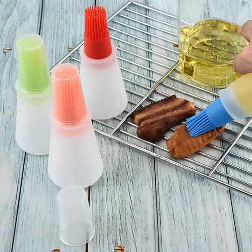 Miniatura 7 de Cepillo para botellas de aceite de silicona, cepillos para barbacoa/pastelería, parrilla de cocina de silicona, cepillo para botellas de aceite
