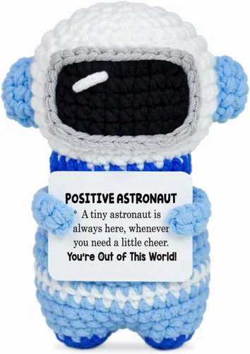Miniatura 11 de Regalos para él, su novio, novia, To My Love hechos a mano, positivo crochet astronauta, San Valentín, aniversario, día del padre, regalos de Te amo