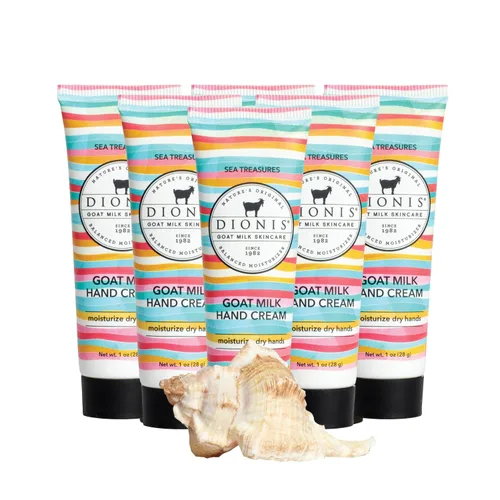 Miniatura 17 de Dionis Crema de manos de leche de cabra cremosa de coco y avena, 1 oz (paquete de 6)