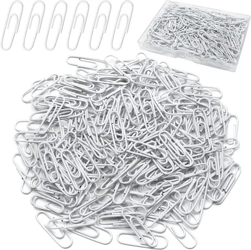 Miniatura 8 de Elisel Clips de papel de colores, 200 piezas de tamaño mediano (1.3 pulgadas), duraderos y resistentes al óxido, ideales para oficina, escuela y uso