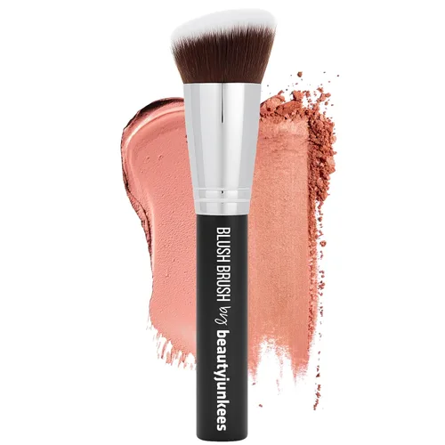 Miniatura 17 de Beauty Junkees Brocha plana para delineador de ojos – Brocha de maquillaje profesional de precisión para delineador de ojos afilados, modelado