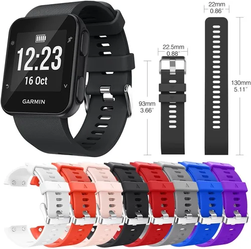 Miniatura 7 de Correa para Garmin Forerunner 35, correa de repuesto de silicona suave para reloj inteligente Garmin Forerunner 35/Forerunner 30, se ajusta a