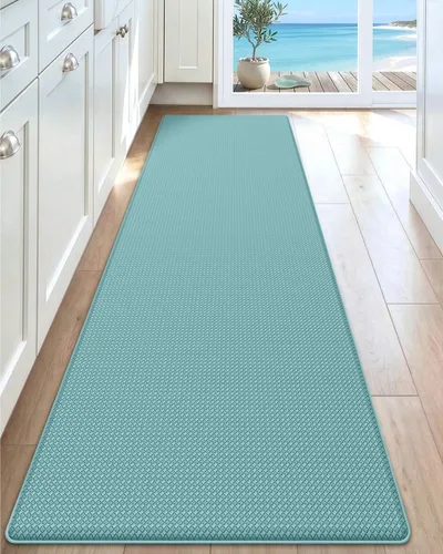 Miniatura 40 de DEXI Alfombrillas de Cocina Acolchadas Anti Fatiga, 17x59, Alfombra de Pasillo para Estar de Pie Impermeable, Espuma Viscoelástica Cómoda Acolchada