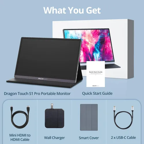 Miniatura 7 de Dragon Touch Portátil 4K - Monitor de juegos IPS HDR de 15.6 pulgadas, 100% sRGB FreeSync con altavoces, compatible con VESA para Xbox PS4, Nintendo
