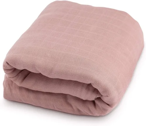 Miniatura 12 de Natemia Manta de muselina para bebé, ultra suave, transpirable, para niñas y niños, esenciales para recién nacidos, funda multiusos para cochecito