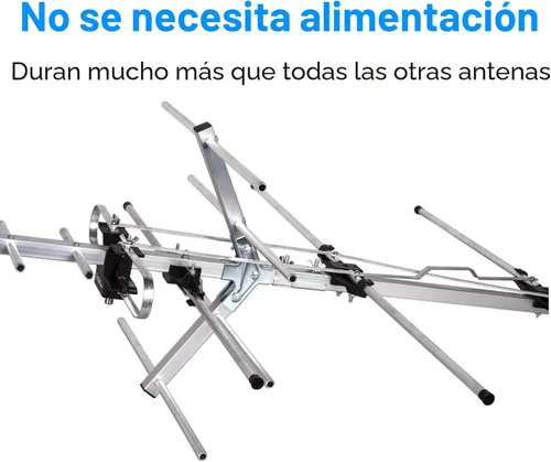 Miniatura 4 de Five Star - Antena de TV para interiores y exteriores Yagi satelital HD con hasta 200 millas de alcance, antena para instalar en ático o techo