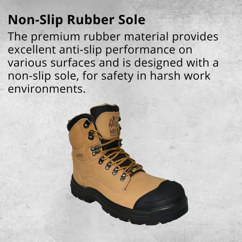Miniatura 8 de WOLF Work Boot 100% Waterproof Genuine Leather Oil, Impact, Compression & Puncture Resistant Electrical Hazards Non-Slip Sole Padded