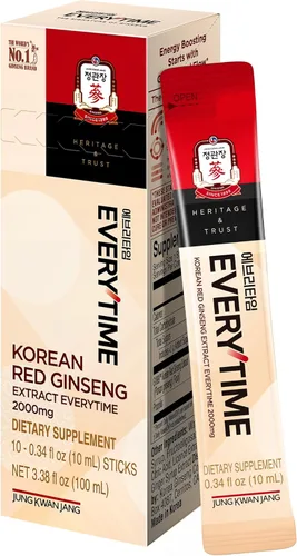 Miniatura 11 de JUNG KWAN JANG Everytime - Extracto de ginseng rojo coreano de 1,000 mg y pomelo – Bebida energética vegana – Sin cafeína, sin gluten, sin OMG, 0.34